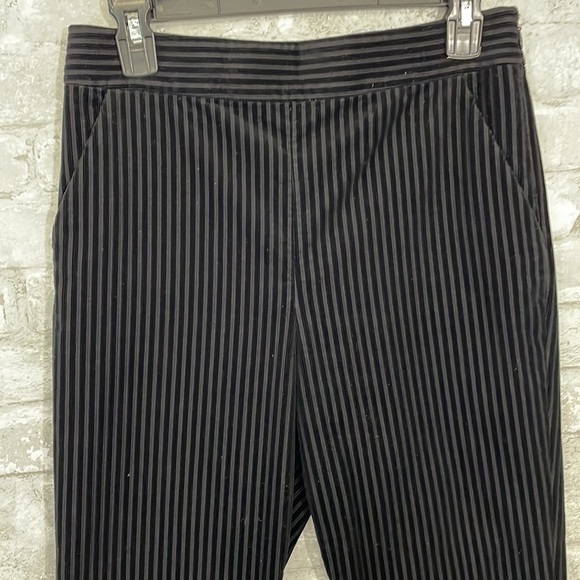 Frame Velvet Striped Cropped Pants - Picture 3 of 8